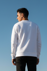 Men's Plain White Sweatshirt