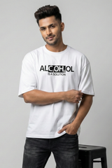 Men's Alcohol Is a Solution – Funny Science Quote Oversized T-Shirt