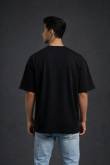 Men's Minimal Iron Man Helmet Graphic Oversized T-Shirt