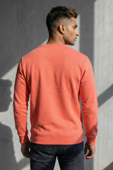Men's Coral Sketch-Art Hand Signal Sweatshirt