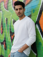 Men's Plain White Sweatshirt