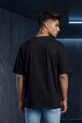 Men's Believer Motivational Typography Oversized T-Shirt