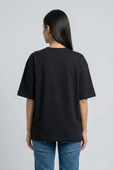 Women's Eat Sleep Play Holi Repeat – Classic Oversized Black T-Shirt