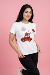 Women's For You Love Car Classic Crew T-Shirt
