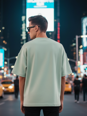 Unisex Jade Lazy Terry Cotton Oversized T-shirt