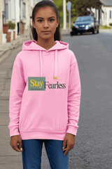 Kids Unisex Stay Fearless Hooded Sweatshirt - Drapelet