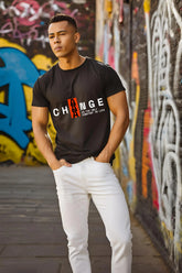 Unisex Black "Change is Constant" Premium Supima T-Shirt
