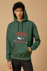 Men's Bike Ride Bottle Green Hooded Sweatshirt