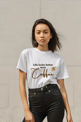 White Half Sleeve T-shirt