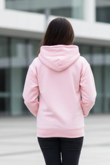 Women's Limitless Baby Pink Oversized Hooded Sweatshirt