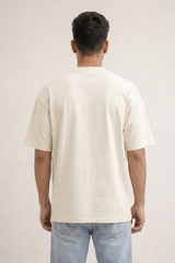 Men's Freed Minimal Birds Print – Classic Oversized T-Shirt
