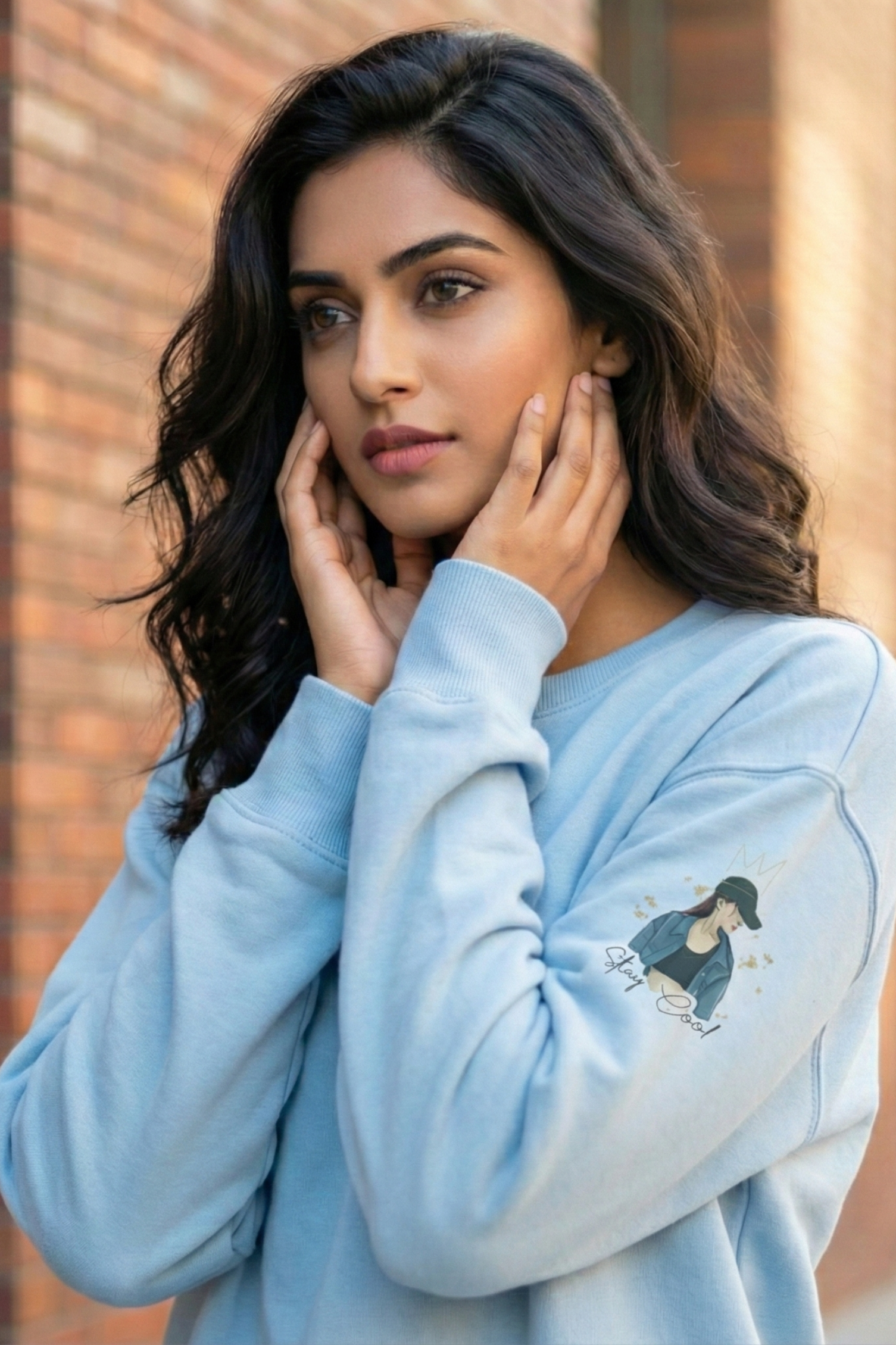 Women's Baby Blue Stay Cool: Street Crown Sweatshirt