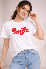 Women's Smile Oversized T-Shirt