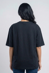 Women's Cosmic Mind Planets Graphic Oversized T-Shirt