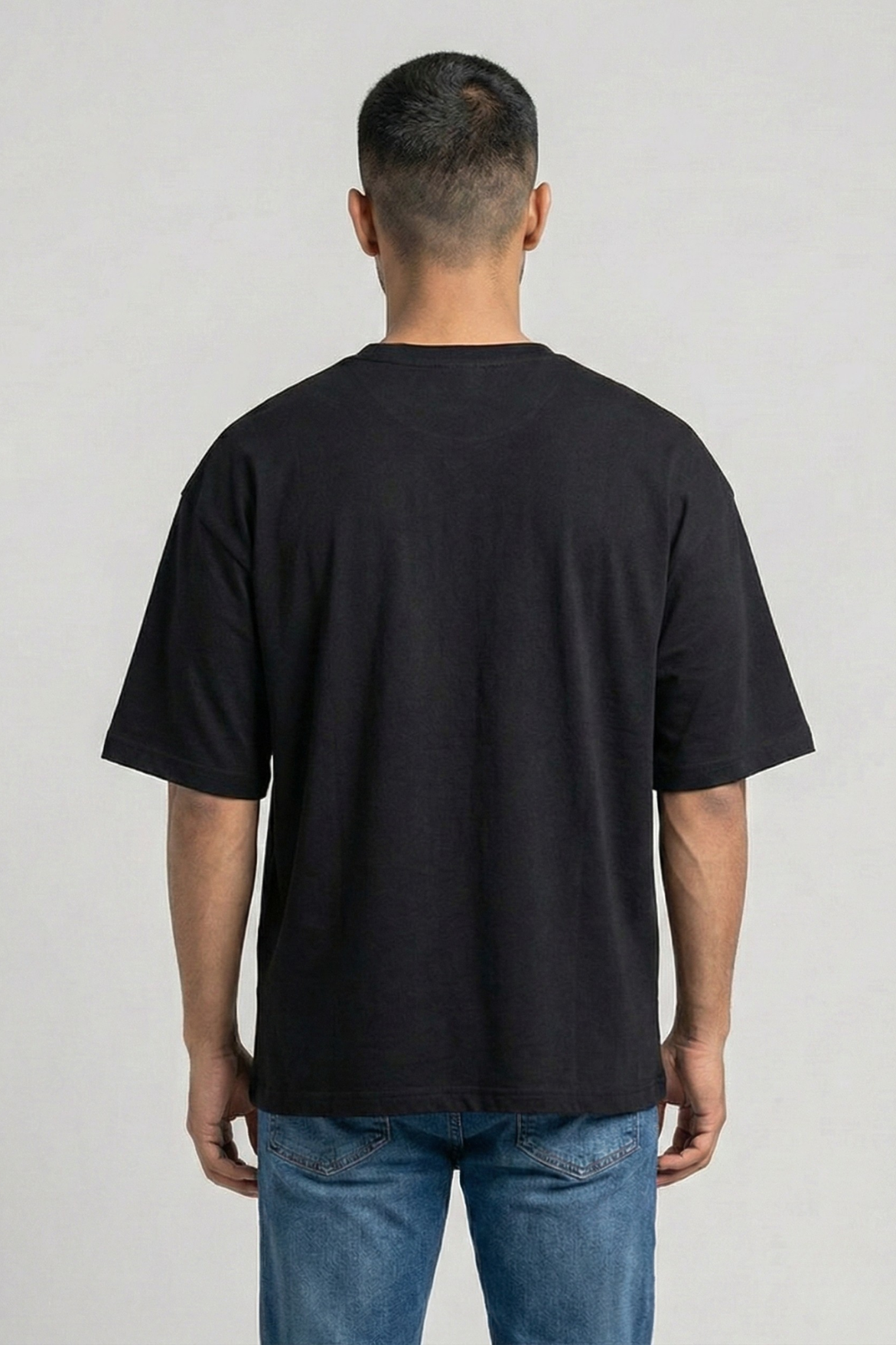 Men's Holi Vibes Scooter Dog – Classic Oversized Black T-Shirt