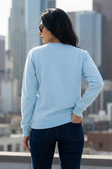 Women's Baby Blue Floral CUTE Sweatshirt
