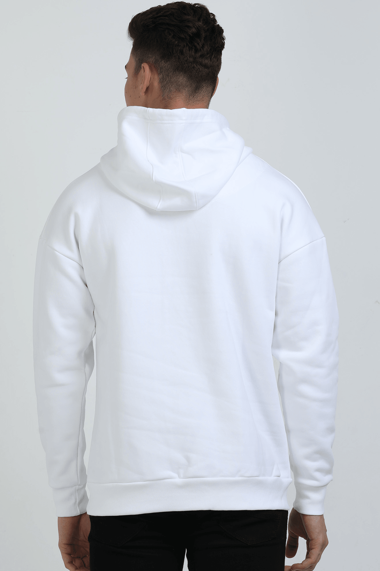 Unisex Drapelet Oversized Hooded Sweatshirt