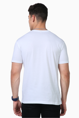 Unisex Round Neck White Half Sleeve Premium Supima T-shirt