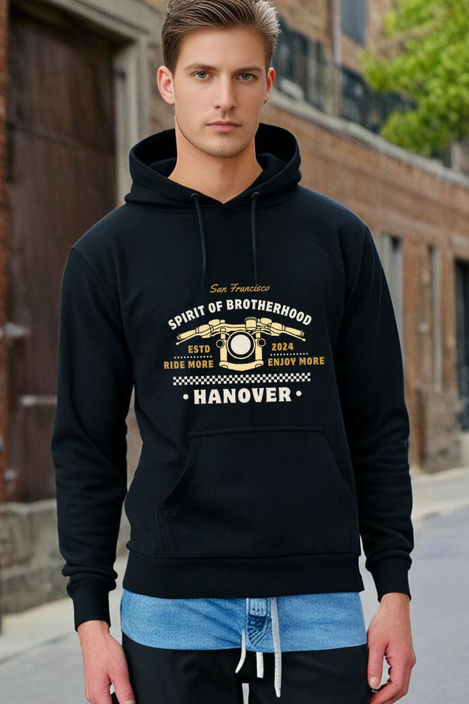 Men's Hooded Motorcycle Brotherhood Sweatshirt