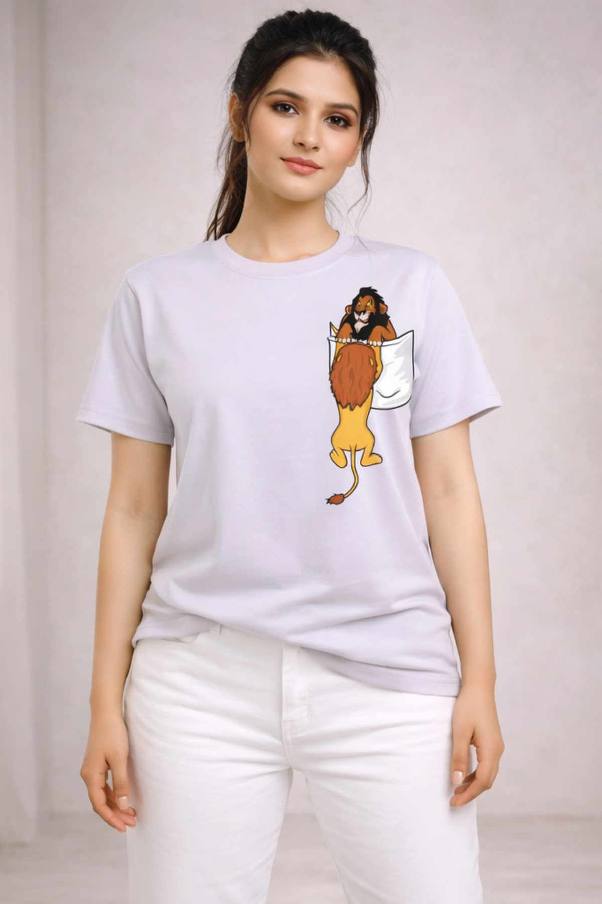 Women's Lazy Lion Oversized T-Shirt