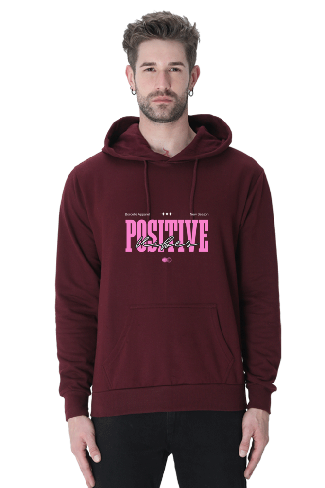 Men's Positive Vibes Hooded Sweatshirt