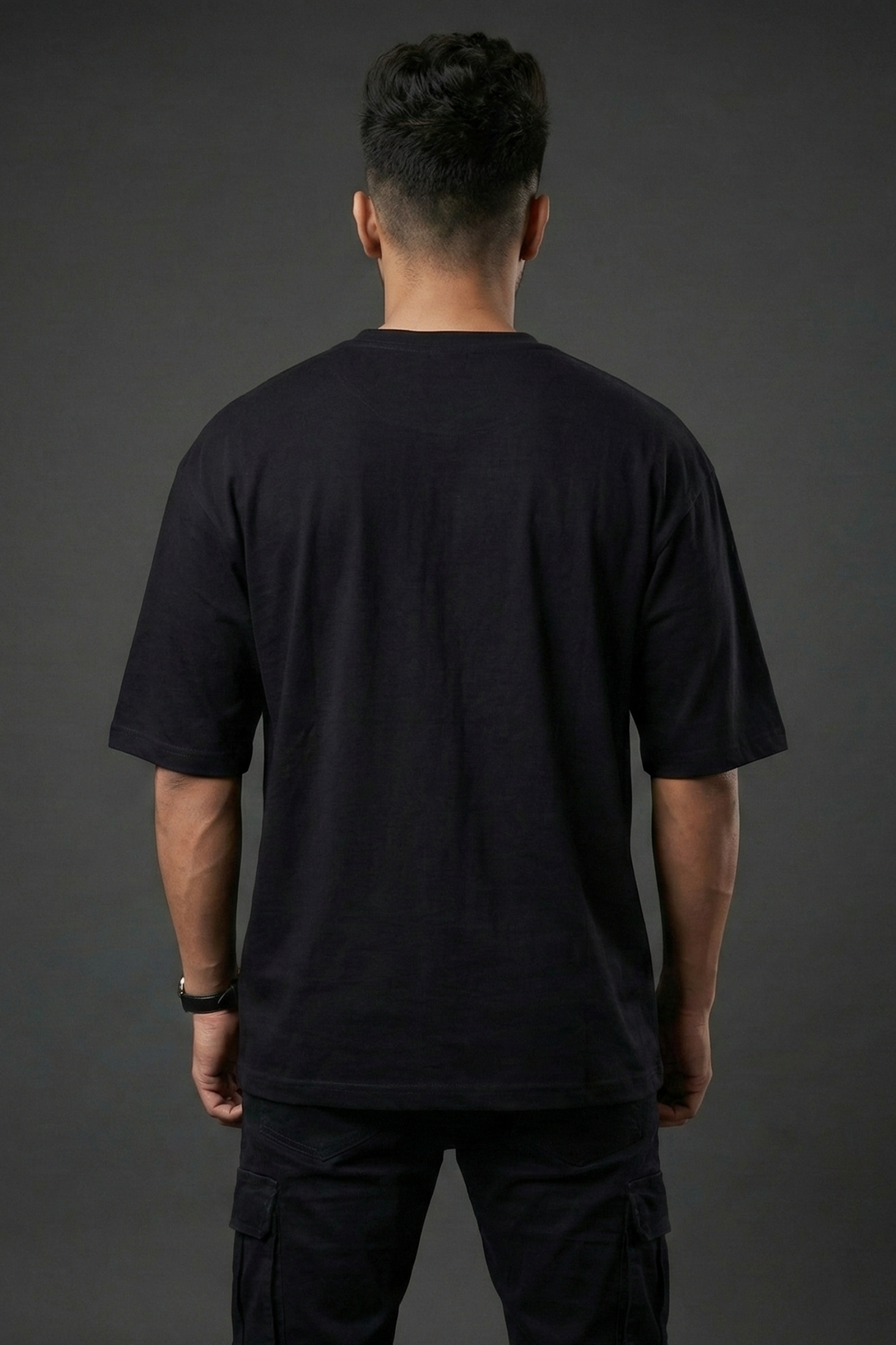 Men's Have Fun – Minimal Vertical Typography Oversized T-Shirt
