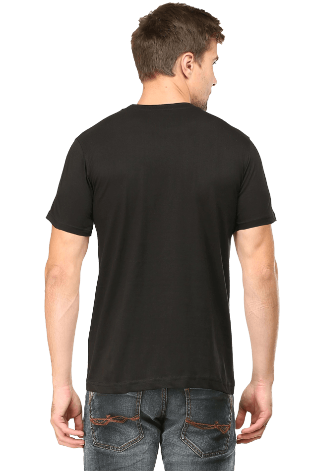 Men's Round Neck Half Sleeve Adventure Quote T-Shirt