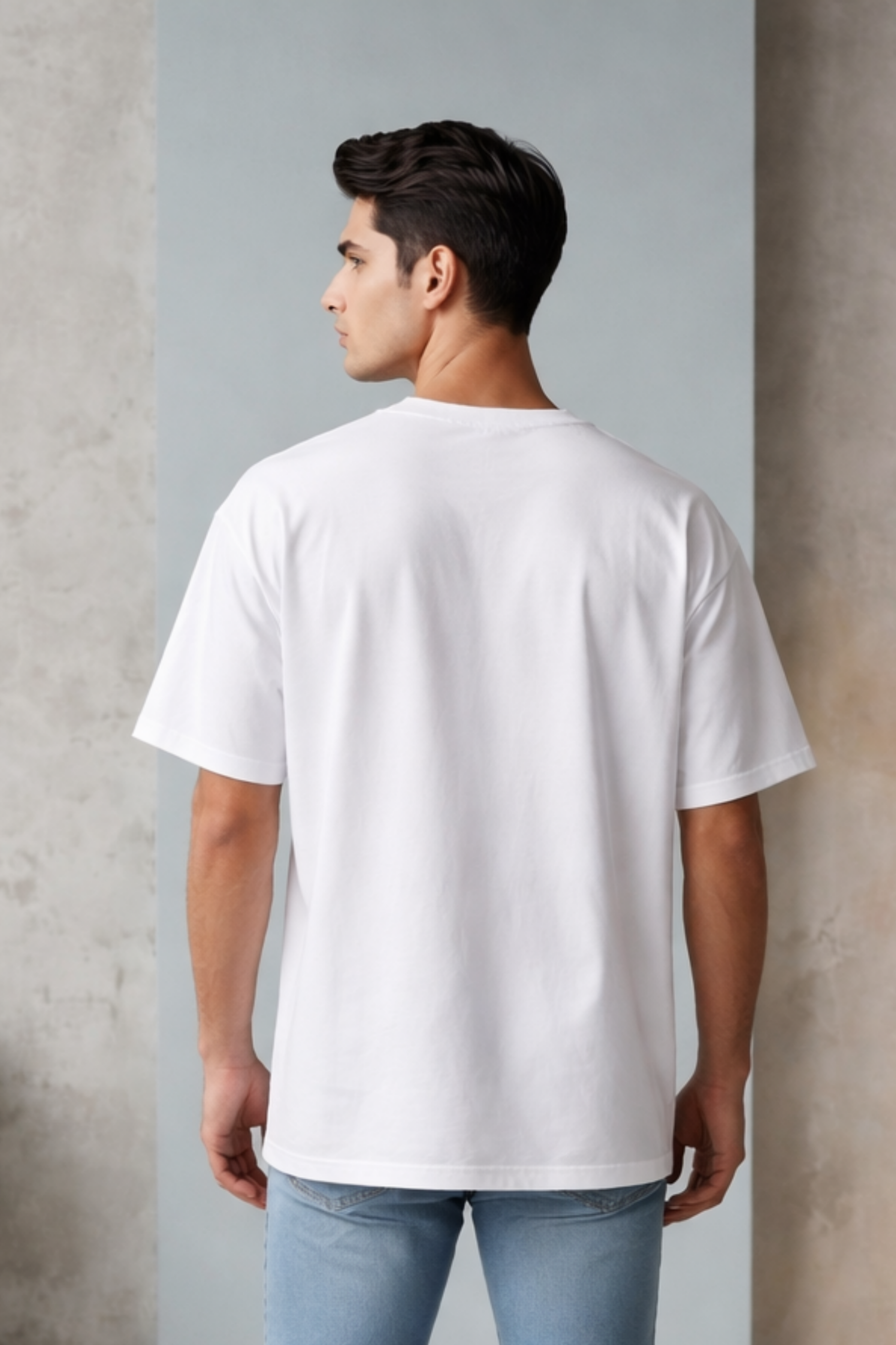 Men's India Cricket Splash Art Graphic Oversized T-Shirt
