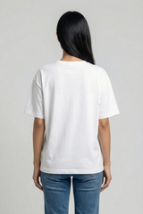Women's Holi Vibes Pop Art – Classic Oversized White T-Shirt