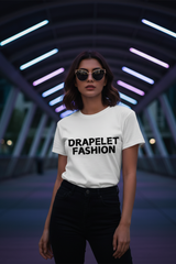 Women's Drapelet Fashion White Crop Top