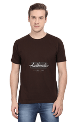 Men's Round Neck Half Sleeve Authenticity T-Shirt