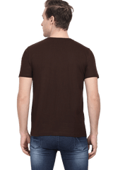 Men's Round Neck Half Sleeve Different View T-Shirt