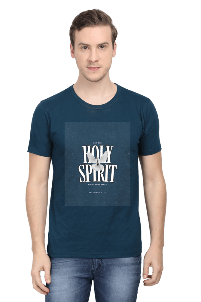 Men's Round Neck Half Sleeve Holy Spirit T-Shirt