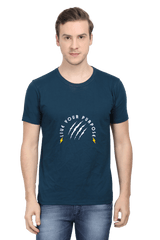 Men's Round Neck Half Sleeve Inspirational T-Shirt