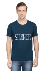 Men's Round Neck Half Sleeve Silence T-Shirt