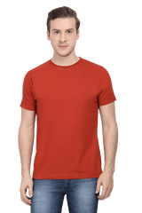 Men's Round Neck Half Sleeve Plain T-shirt