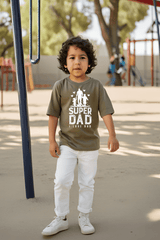 Boys Round Neck Half Sleeve Dad Love T-shirt