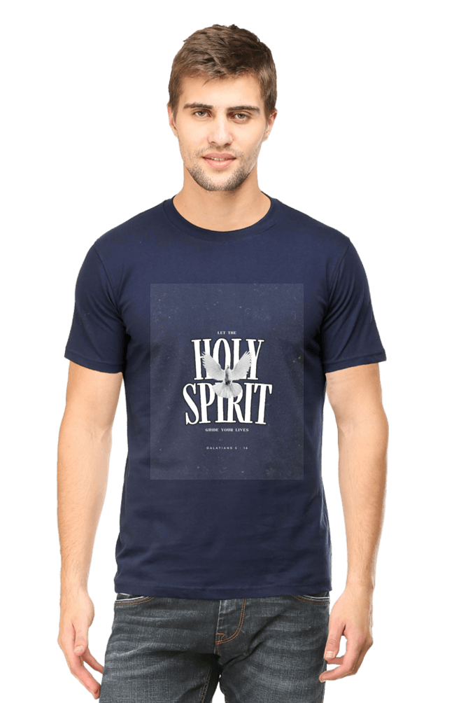 Men's Round Neck Half Sleeve Holy Spirit T-Shirt