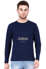 Navy blue color full sleeve tshirt