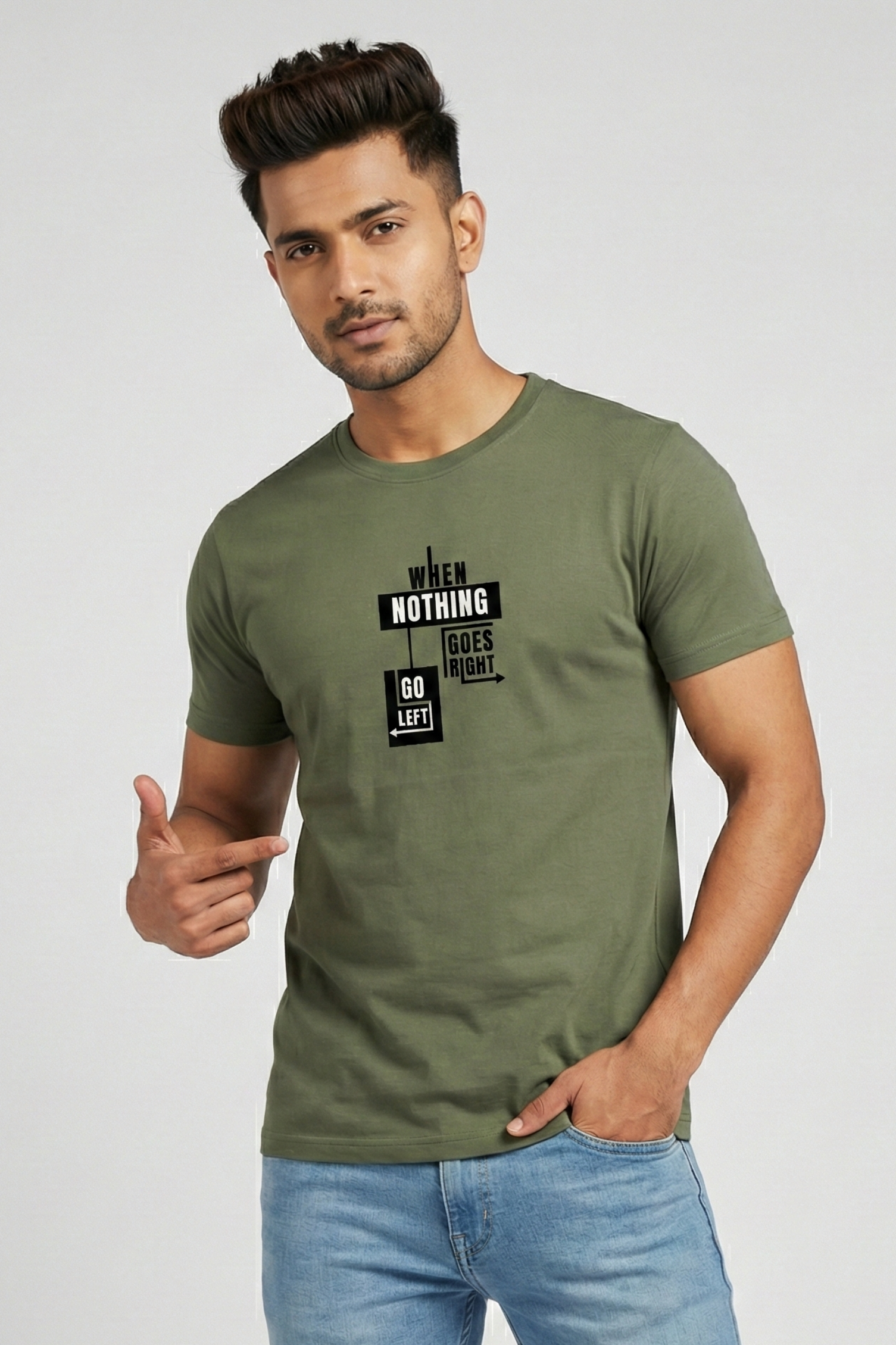 Men's Minimal Motivational Classic Crew T-Shirt