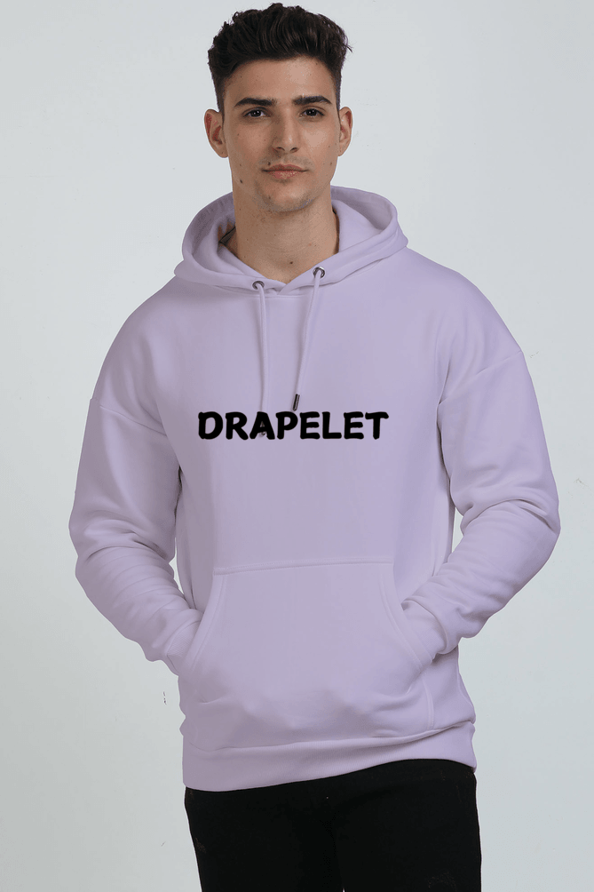 Unisex Drapelet Lavender Oversized Hooded Sweatshirt