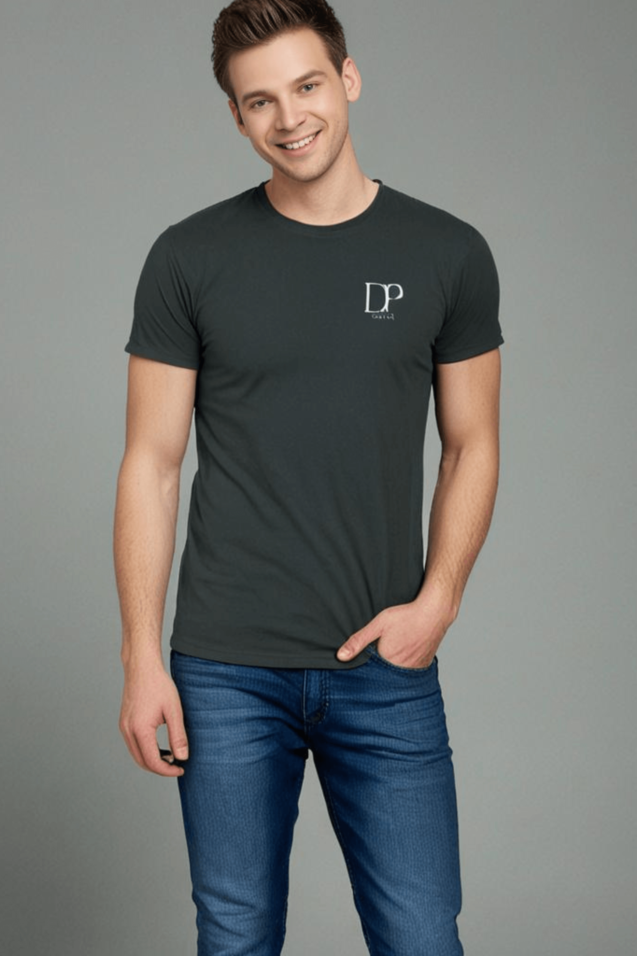 Men's Round Neck Half Sleeve T-shirt