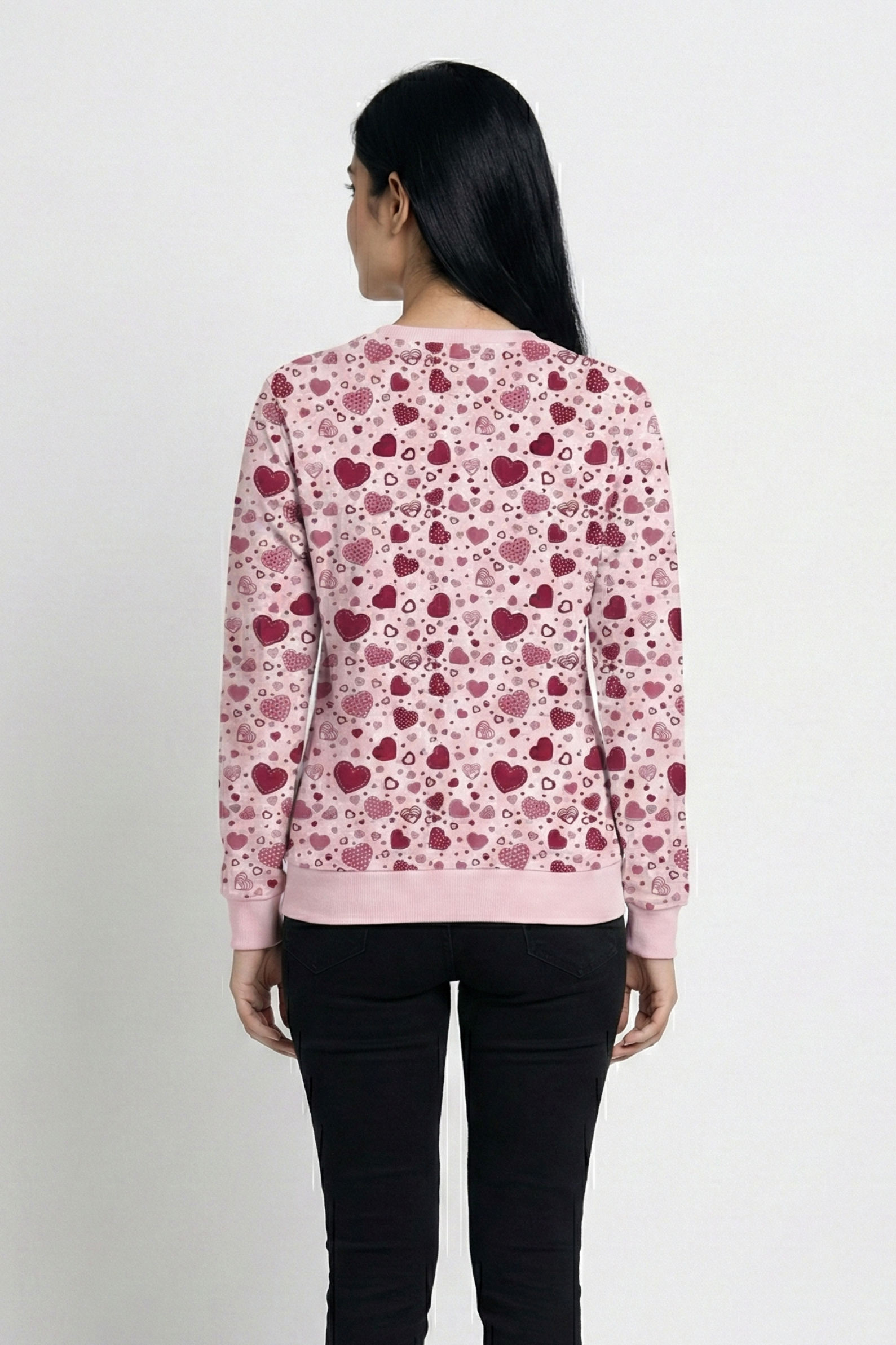 Women's Love Pattern AOP Sweatshirt