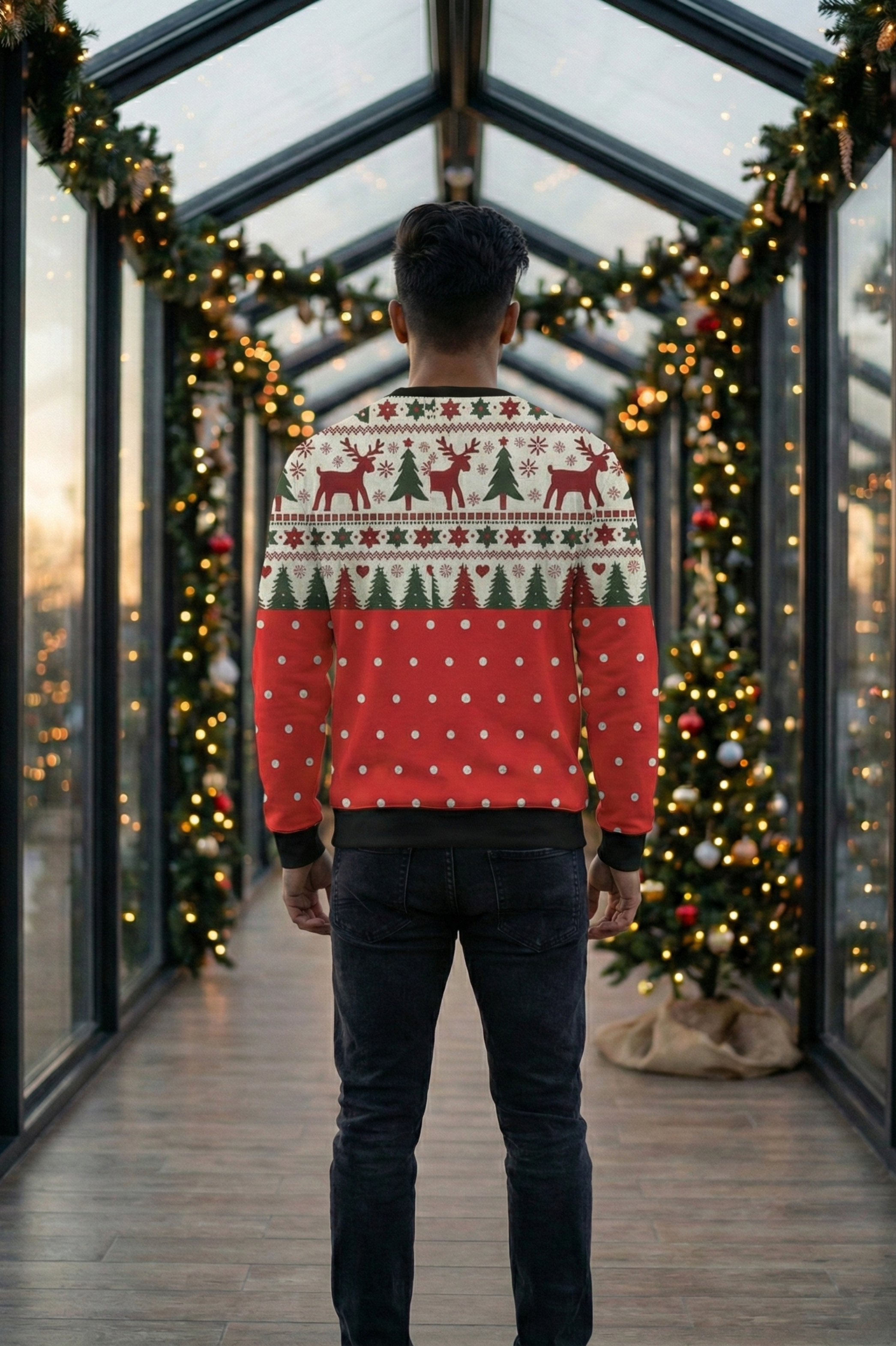 Men's Nordic Fair Isle Christmas AOP Sweatshirt