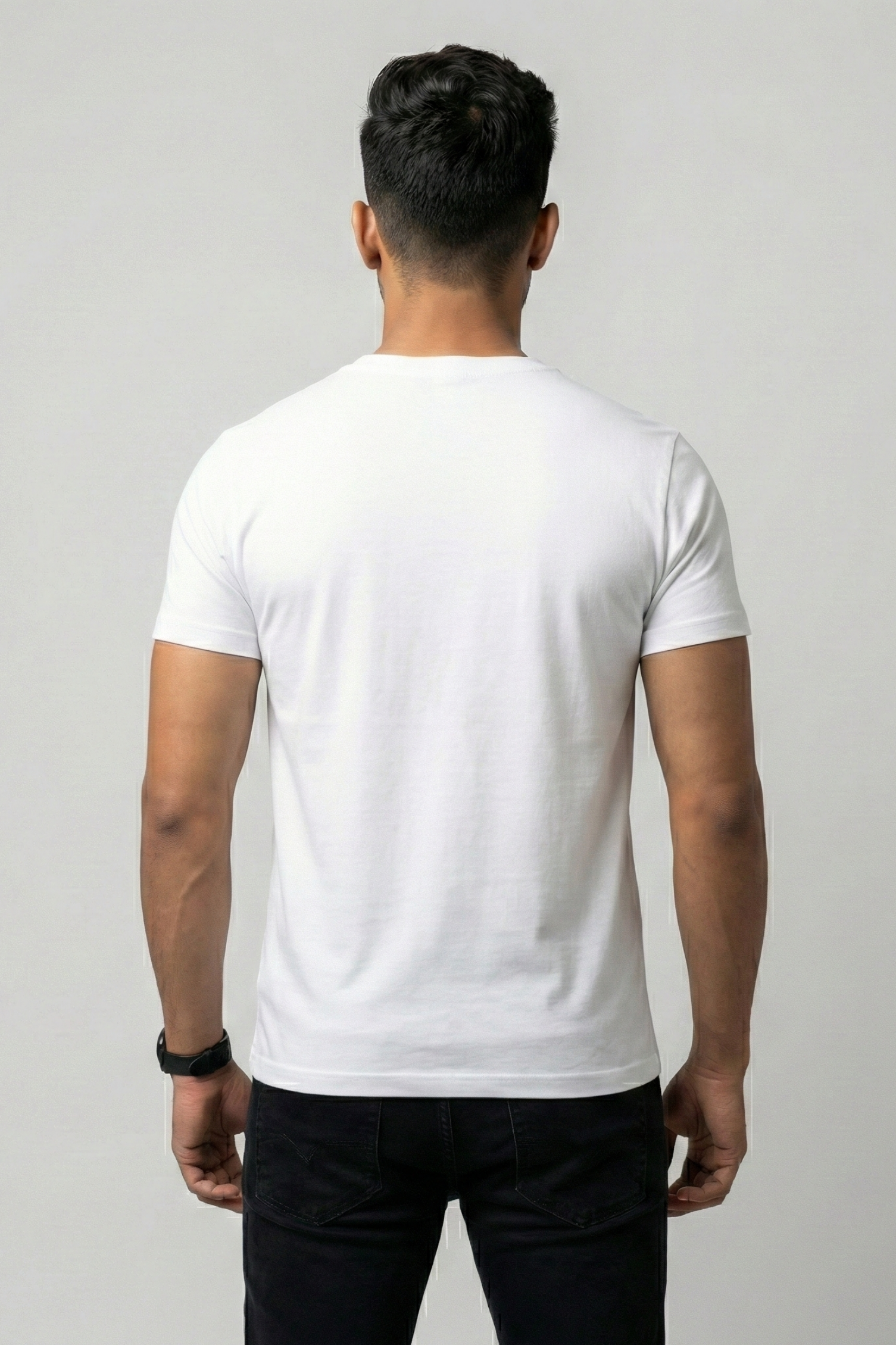Men's Minimal Typography Classic Crew T-Shirt