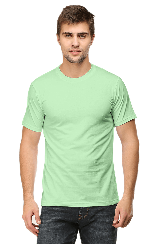 Men's Round Neck Half Sleeve Plain T-shirt