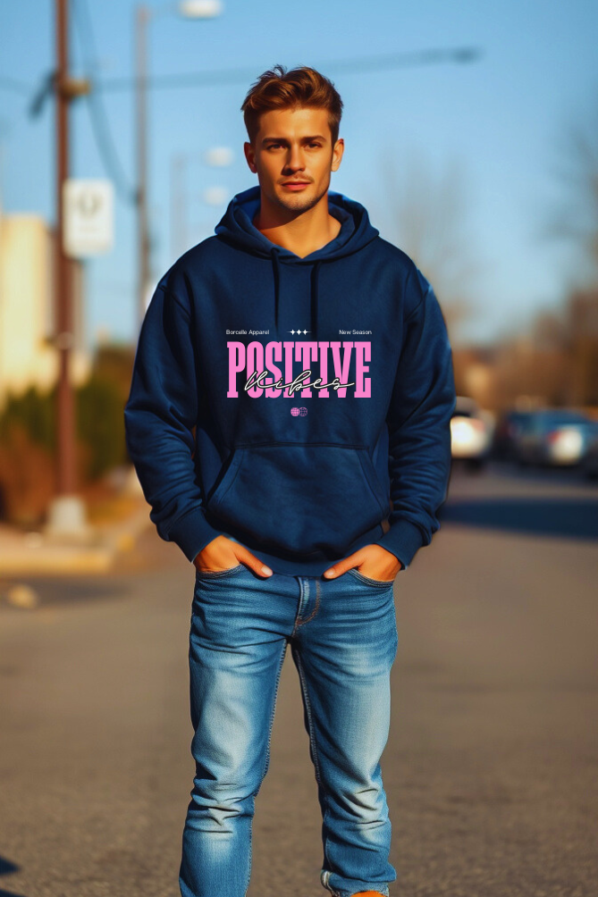 Men's Positive Vibes Hooded Sweatshirt