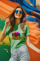 gulab gang holi tshirt