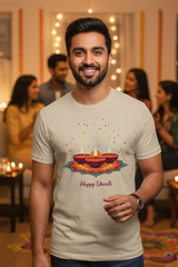 Unisex Happy Diwali Celebration Classic Crew T-Shirt