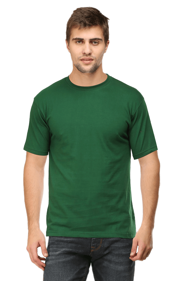 Men's Round Neck Half Sleeve Plain T-shirt